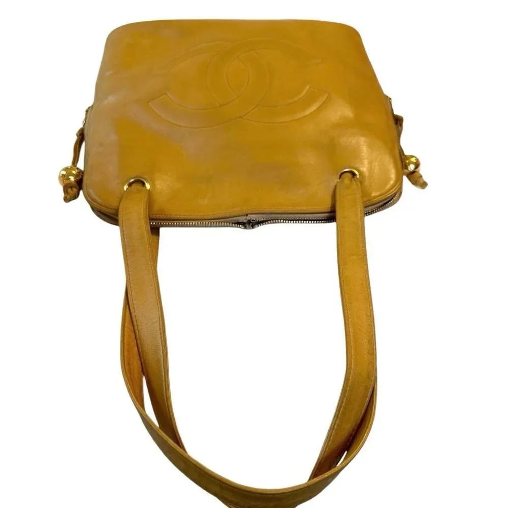 Chanel light brown tote